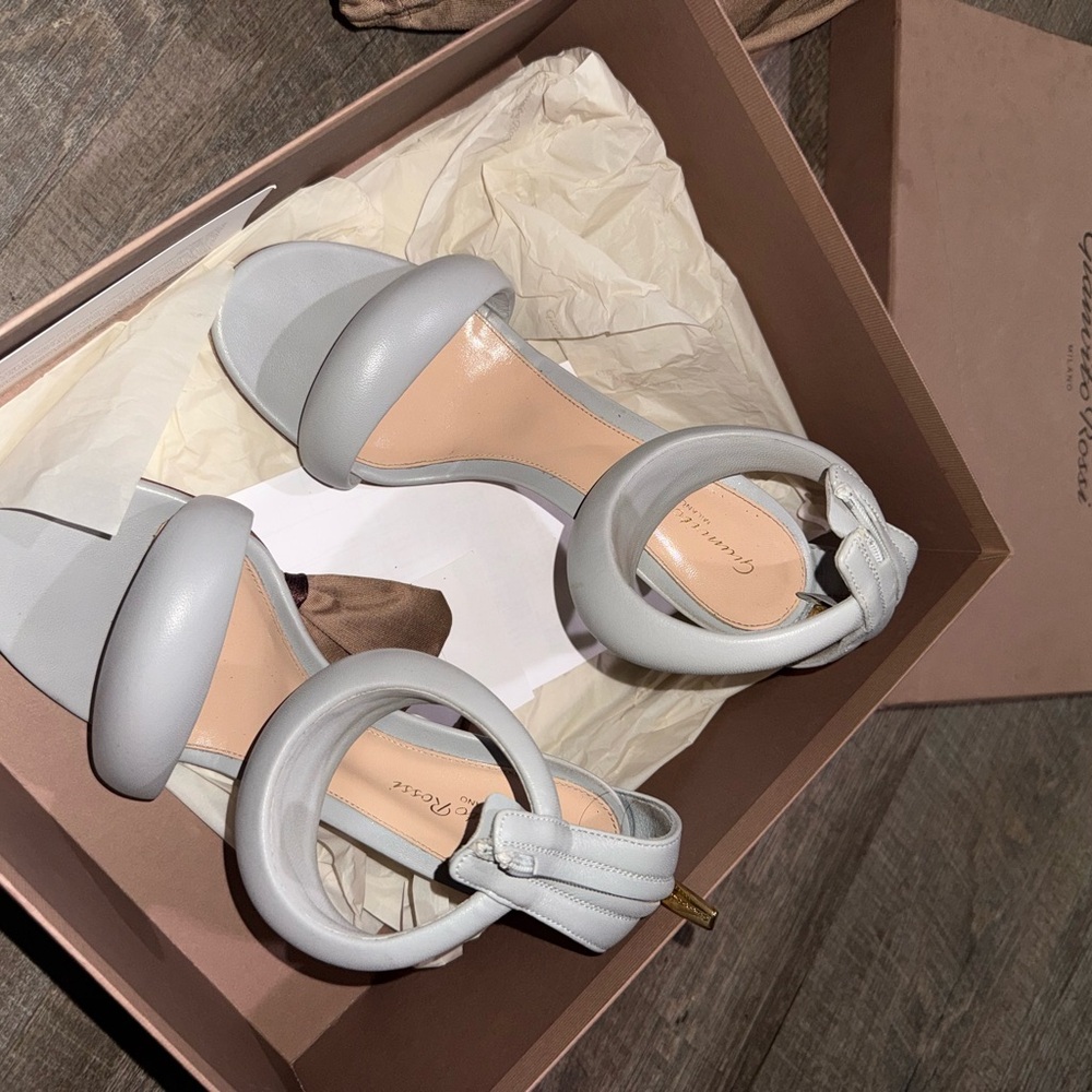 Gianvito Rossi Gray Heels Modern Design